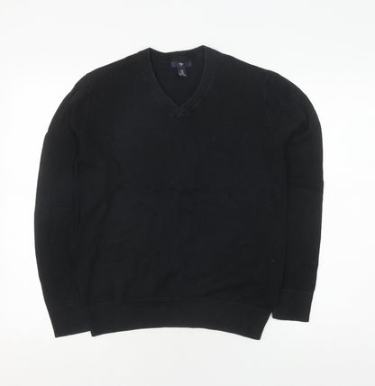 Gap Women's Black XS V-Neck Pullover Jumper