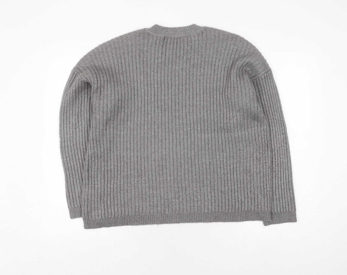 Womens UK Size L Marks and Spencer Grey Pullover Jumper