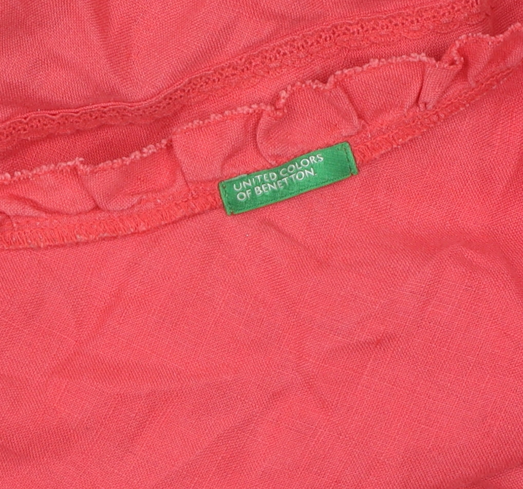 United Colors of Benetton Pink Slip Dress, M, Casual Summer