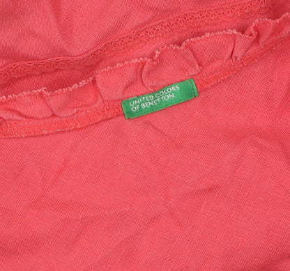 United Colors of Benetton Pink Slip Dress, M, Casual Summer