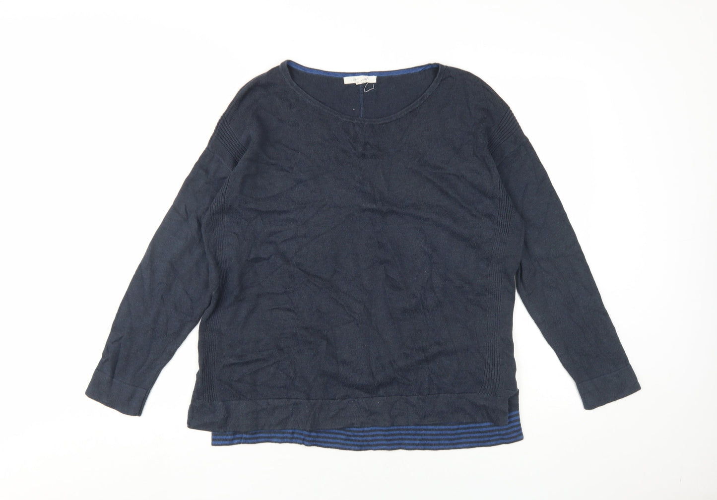 Womens UK Size 12 White Stuff Blue Pullover Jumper