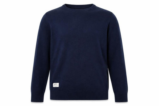 WESC Men's Blue XS Crew Neck Pullover Jumper