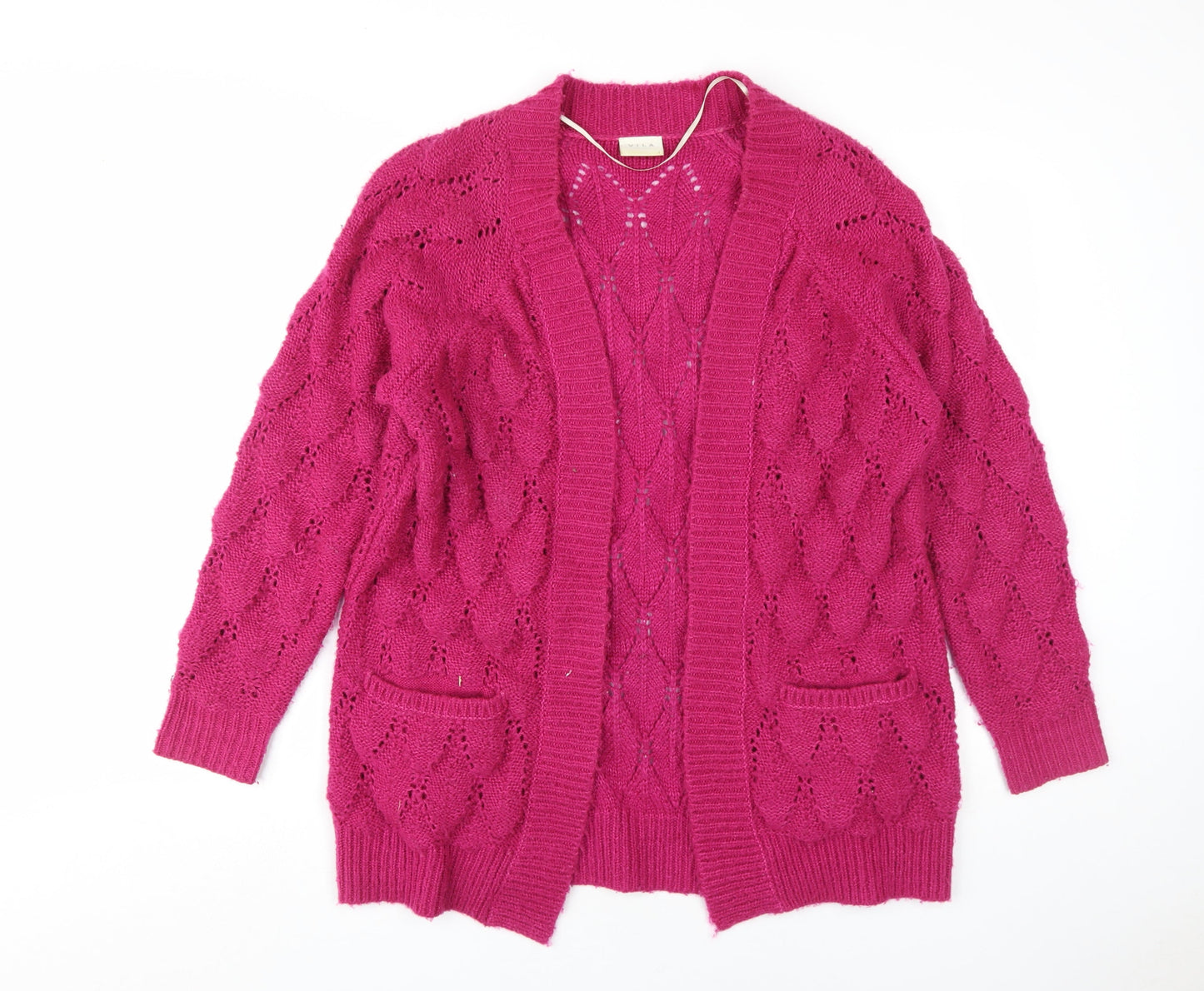 Womens UK Size S VILA Pink Cardigan Jumper
