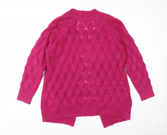 Womens UK Size S VILA Pink Cardigan Jumper