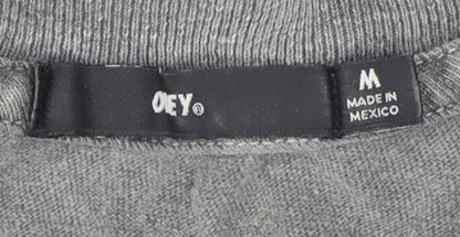 Obey Men's Grey Art Graphic T-Shirt M Regular Fit