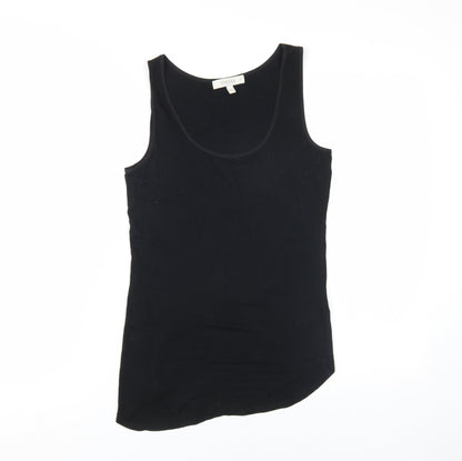 Womens UK Size XS Oasis Black Basic Tank