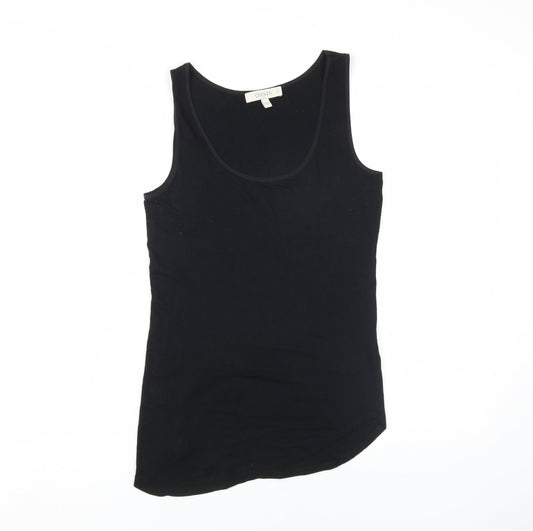Womens UK Size XS Oasis Black Basic Tank