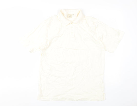 Cotton Traders Men's Beige Polo Shirt, S, Short Sleeve