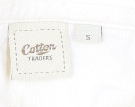 Cotton Traders Men's Beige Polo Shirt, S, Short Sleeve