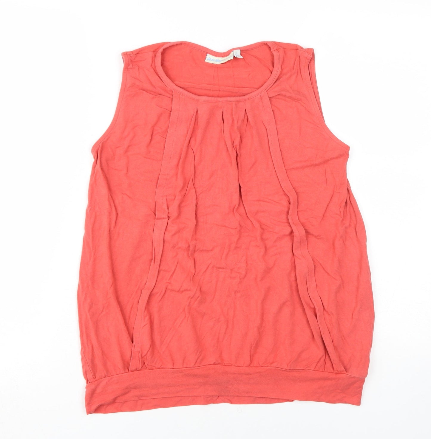 Womens UK Size S JoJo Maman Bébé Pink Basic Tank