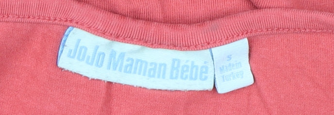 Womens UK Size S JoJo Maman Bébé Pink Basic Tank