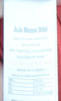 Womens UK Size S JoJo Maman Bébé Pink Basic Tank