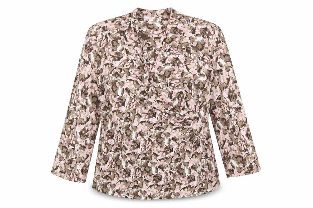 CC Women's Multicoloured Wrap Blouse, Size L