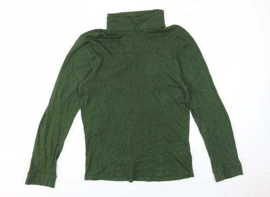 Mountain Warehouse Men's Green High Neck T-Shirt Medium