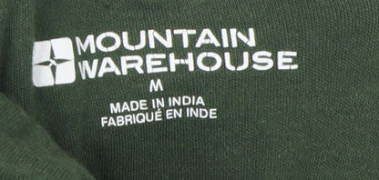 Mountain Warehouse Men's Green High Neck T-Shirt Medium