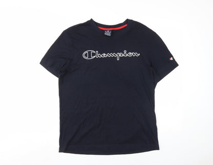 Mens UK Size M Champion Black  T-Shirt