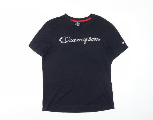 Mens UK Size M Champion Black  T-Shirt