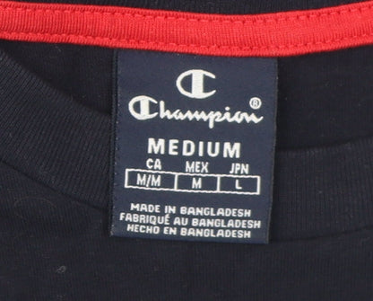 Mens UK Size M Champion Black  T-Shirt