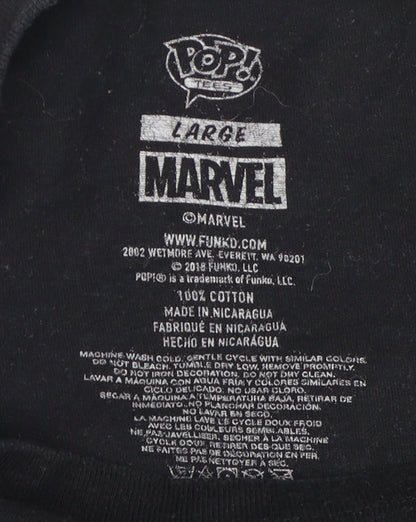 Marvel Deadpool Men's Black Graphic T-Shirt L