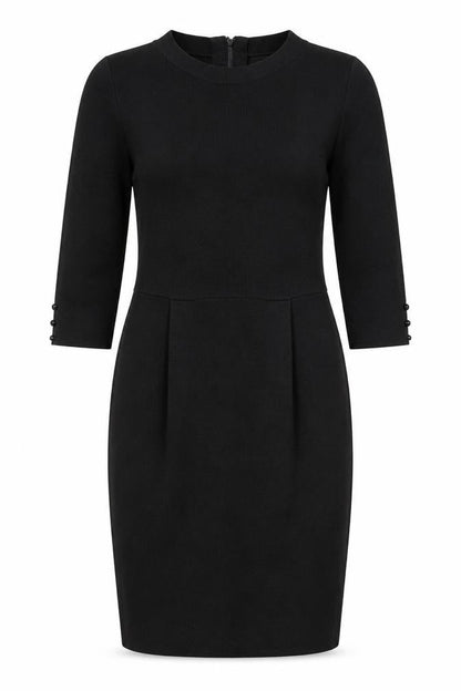 Clements Ribeiro Women's Black Sheath Dress Size 12
