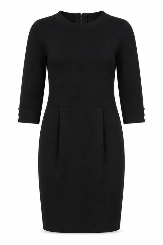 Clements Ribeiro Women's Black Sheath Dress Size 12