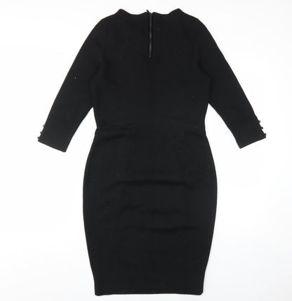 Clements Ribeiro Women's Black Sheath Dress Size 12
