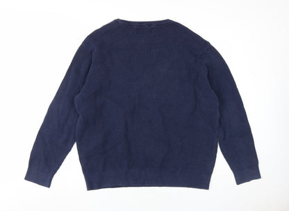 Jasper Conran Men's Blue 2XL Pullover Jumper