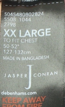 Jasper Conran Men's Blue 2XL Pullover Jumper