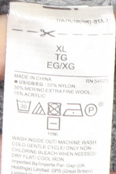 GAP Women's Grey Crew Neck Jumper XL