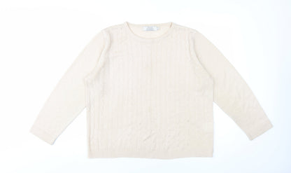 Womens UK Size M Honor Millburn Beige Pullover Jumper