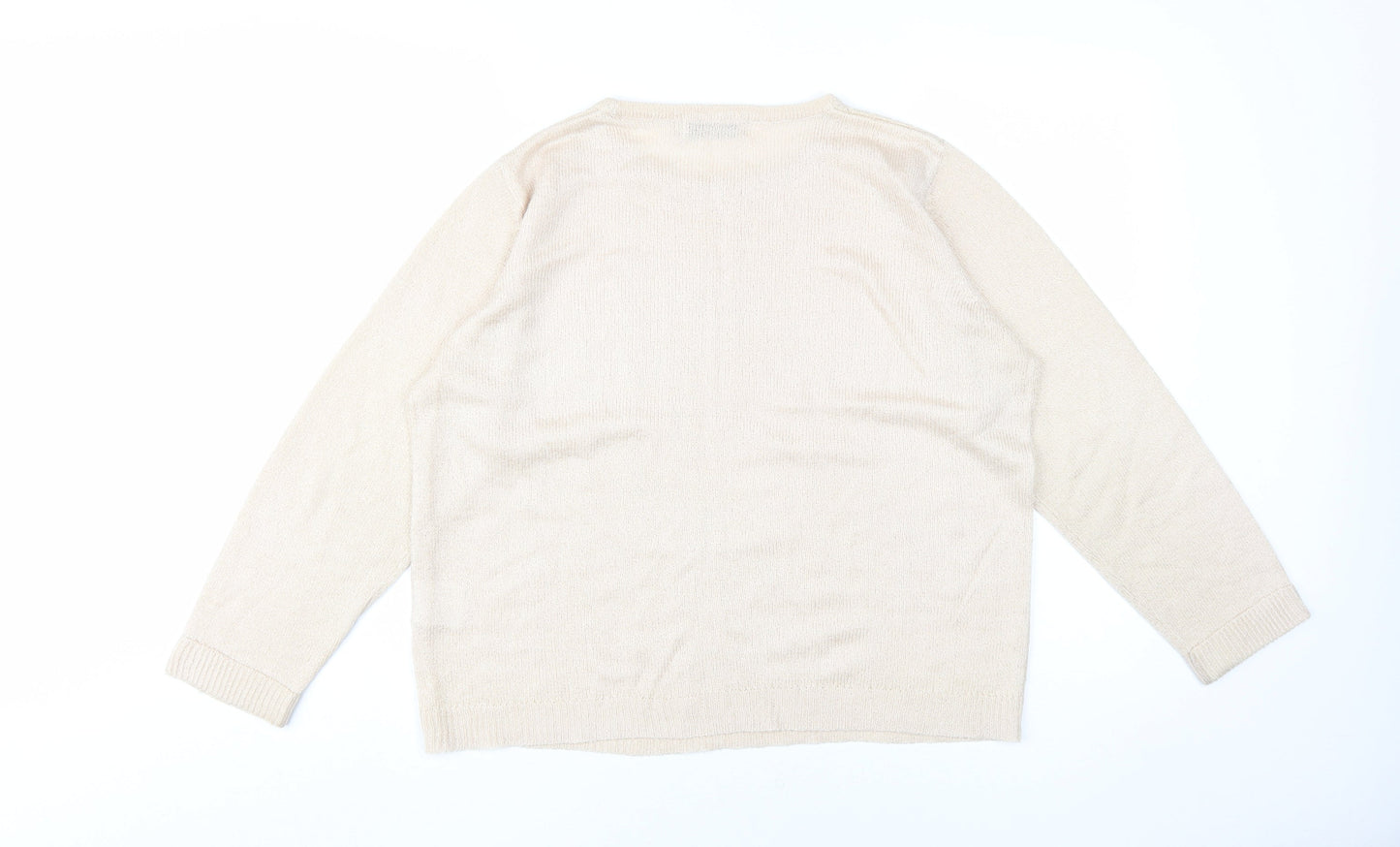 Womens UK Size M Honor Millburn Beige Pullover Jumper