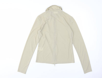 Weekday Beige Unisex Long Sleeve Zip Button-Up M