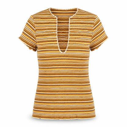 Womens UK Size S Urban Outfitters Multicoloured Jersey T-Shirt