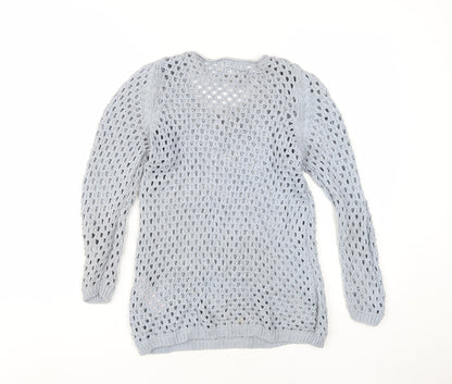 Womens UK Size UK 8 New Look Blue Pullover Jumper
