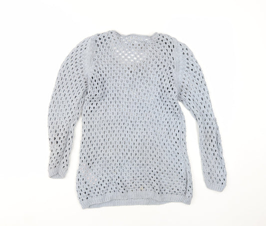 Womens UK Size UK 8 New Look Blue Pullover Jumper