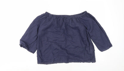 Womens UK Size 8 Marks and Spencer Blue Camisole Blouse