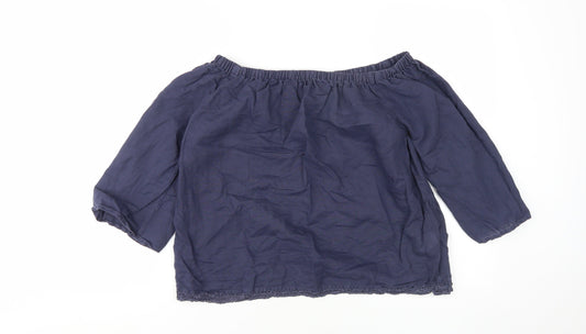 Womens UK Size 8 Marks and Spencer Blue Camisole Blouse