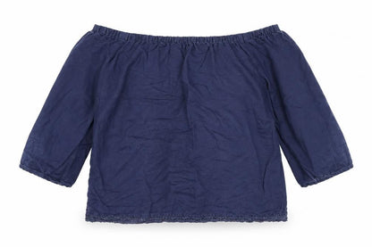 Womens UK Size 8 Marks and Spencer Blue Camisole Blouse