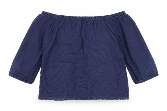 Womens UK Size 8 Marks and Spencer Blue Camisole Blouse