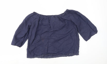 Womens UK Size 8 Marks and Spencer Blue Camisole Blouse