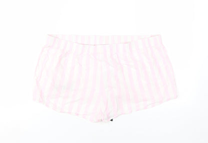 Barbie Women's Pink Striped Sleep Shorts, Size L