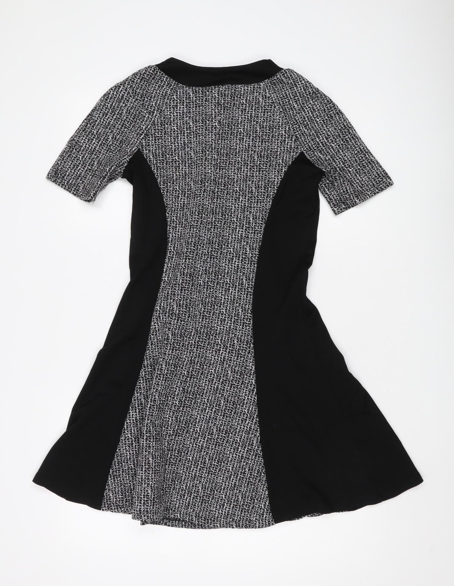 River Island Women's Black Fit & Flare Dress Size 8
