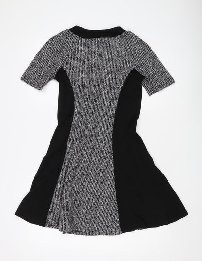 River Island Women's Black Fit & Flare Dress Size 8