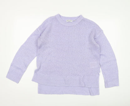 Womens UK Size S Brave Soul Purple Pullover Jumper