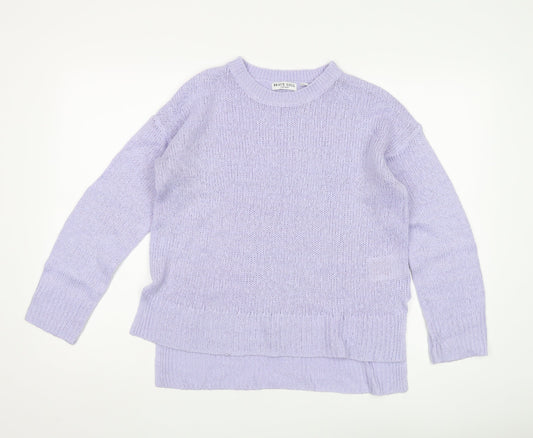 Womens UK Size S Brave Soul Purple Pullover Jumper