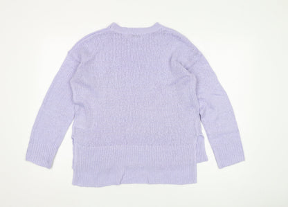 Womens UK Size S Brave Soul Purple Pullover Jumper