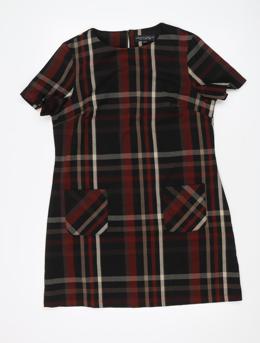 Dorothy Perkins Women's Plaid Shift Dress, Size 12, Multicoloured