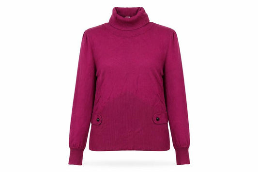 Womens UK Size S Precis Petite Purple Pullover Jumper