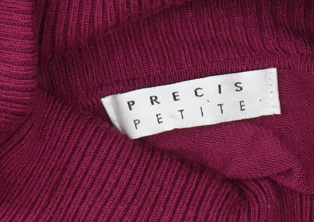 Womens UK Size S Precis Petite Purple Pullover Jumper