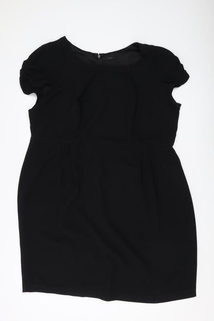 Marks & Spencer Women's Black Knee Length Sheath Dress